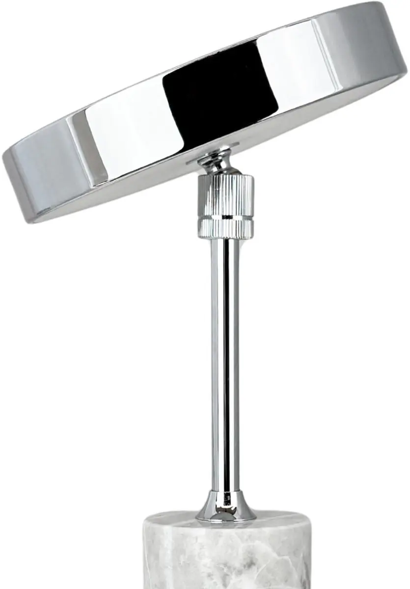 Dyberg Larsen Starlight LED Tafellamp - 2W - Chroom/Grijs Marmer
