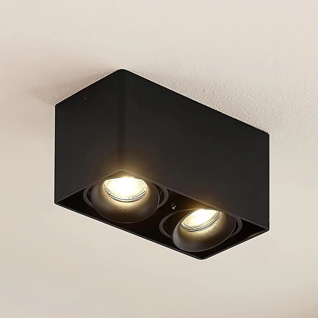 ARCCHIO Plafondlamp 2-lichts GU10 Zwart