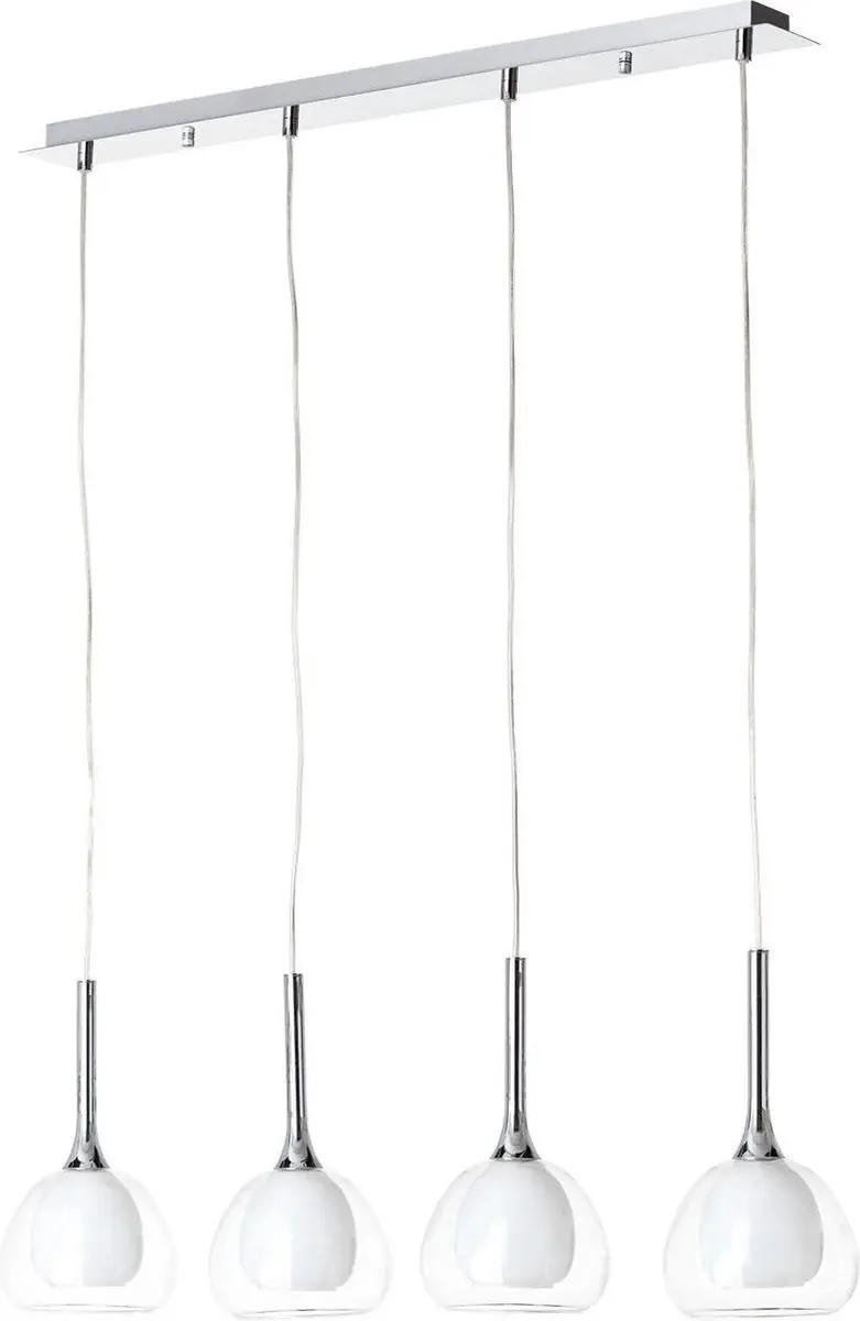 Brilliant HADAN Hanglamp - Chroom/Wit