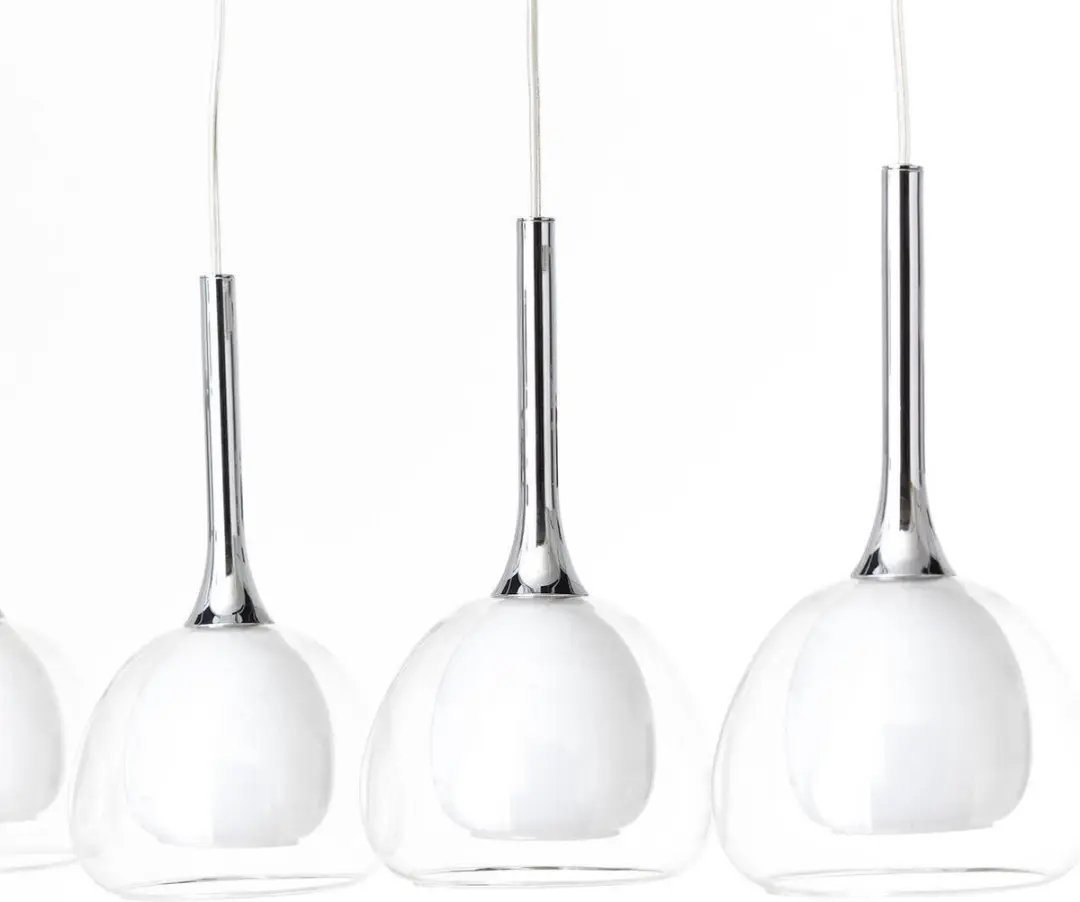 Brilliant HADAN Hanglamp - Chroom/Wit - afbeelding 6 van 6