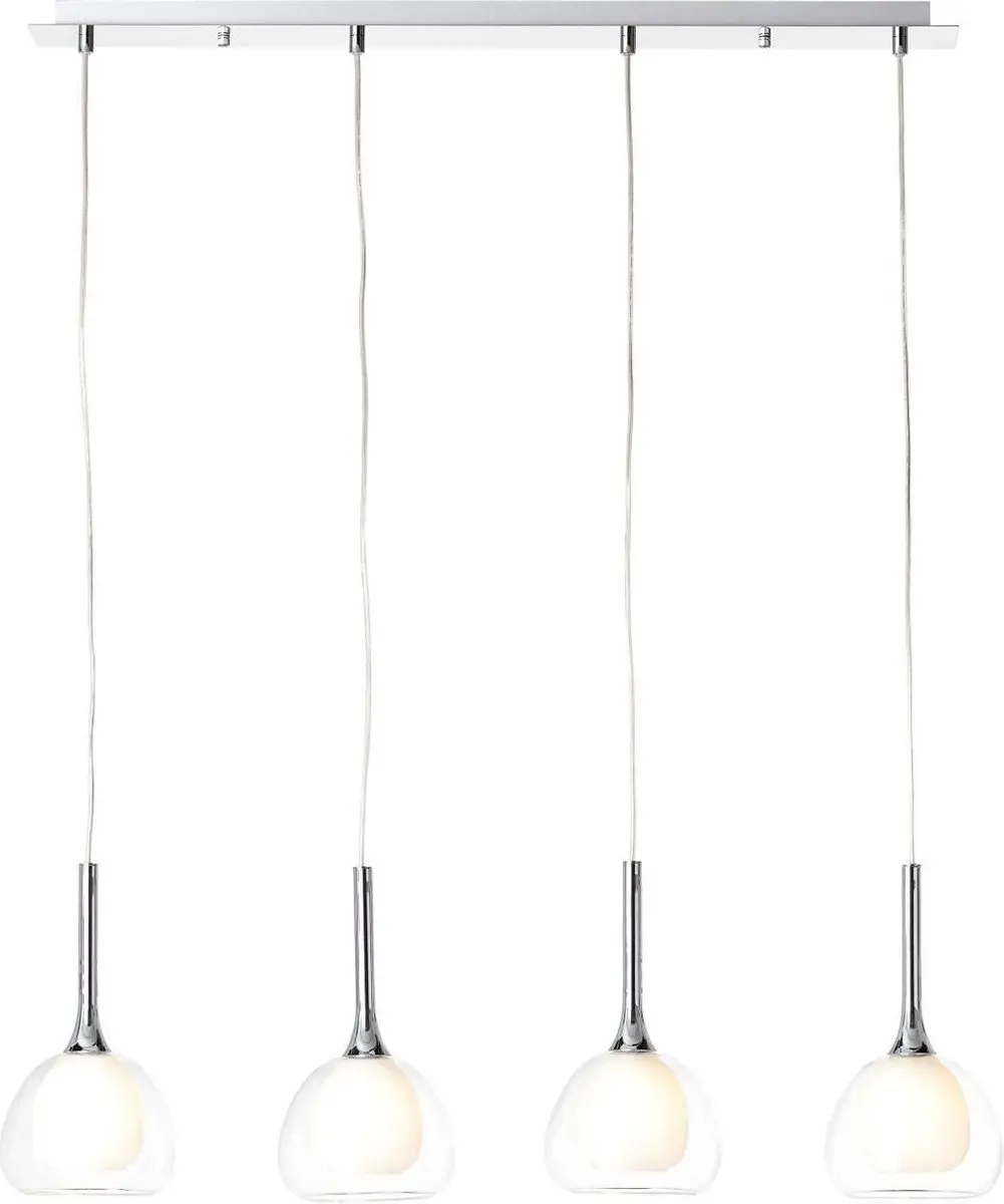 Brilliant HADAN Hanglamp - Chroom/Wit