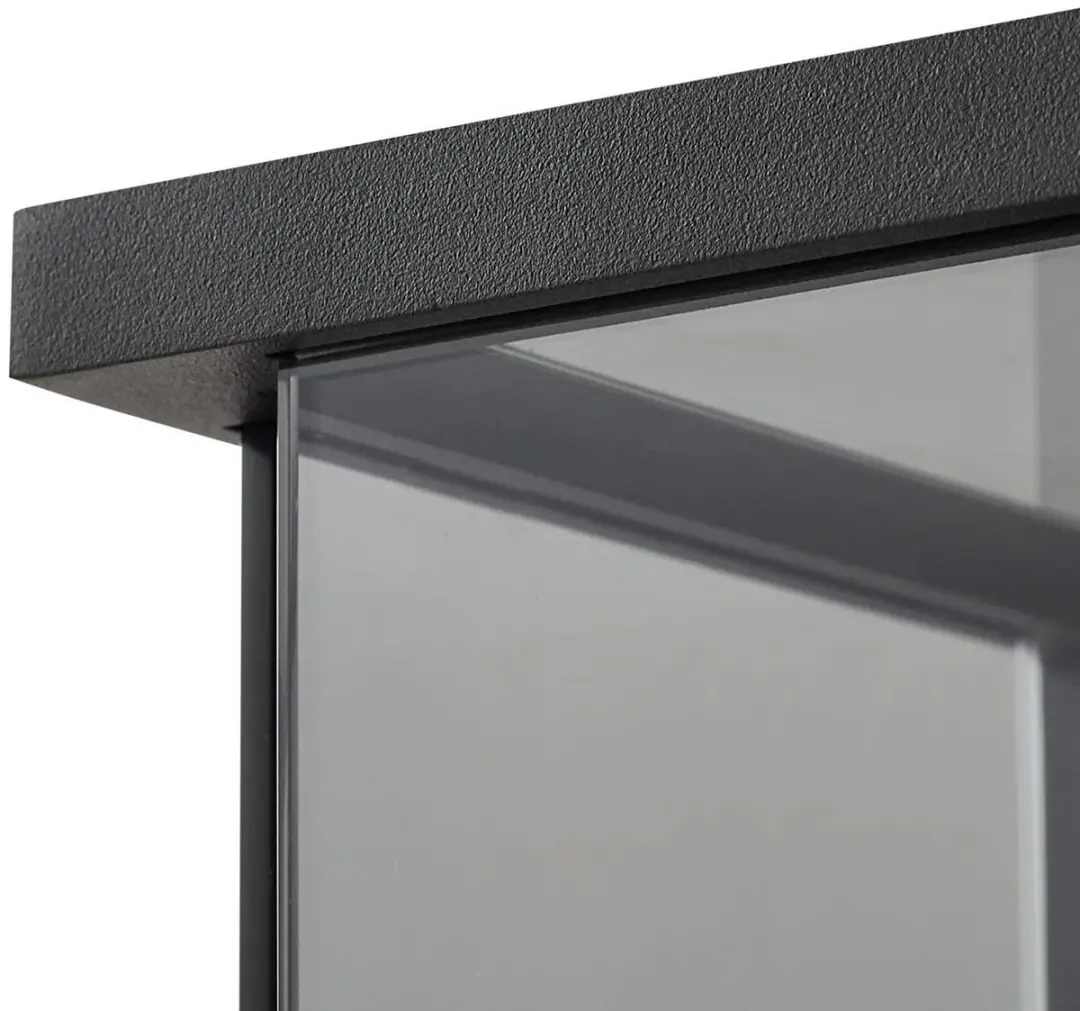 Lucande Wandlamp Buiten 1 Licht E27 - Zwart/Rookgrijs