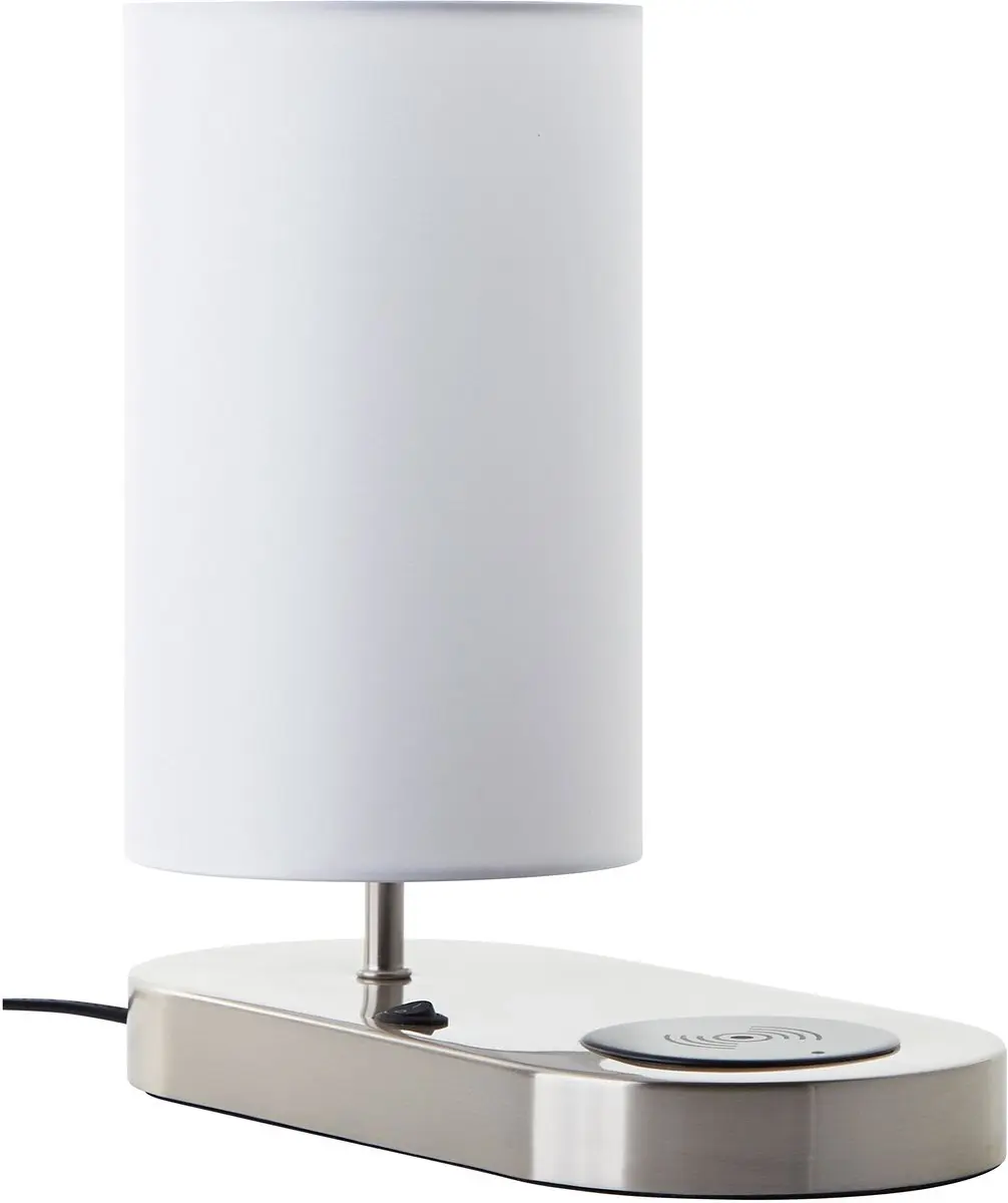 Brilliant Clarie 60091/75 Tafellamp - Metaal/stof - Wit/IJzer