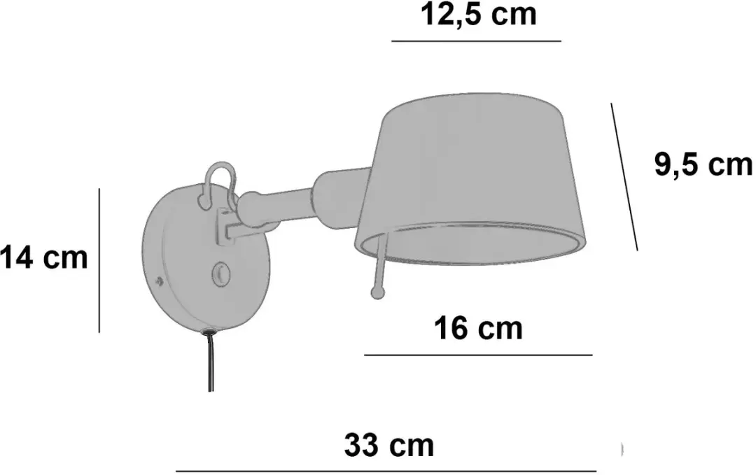 Freelight Wandlamp Sovrano 33cm - Beige
