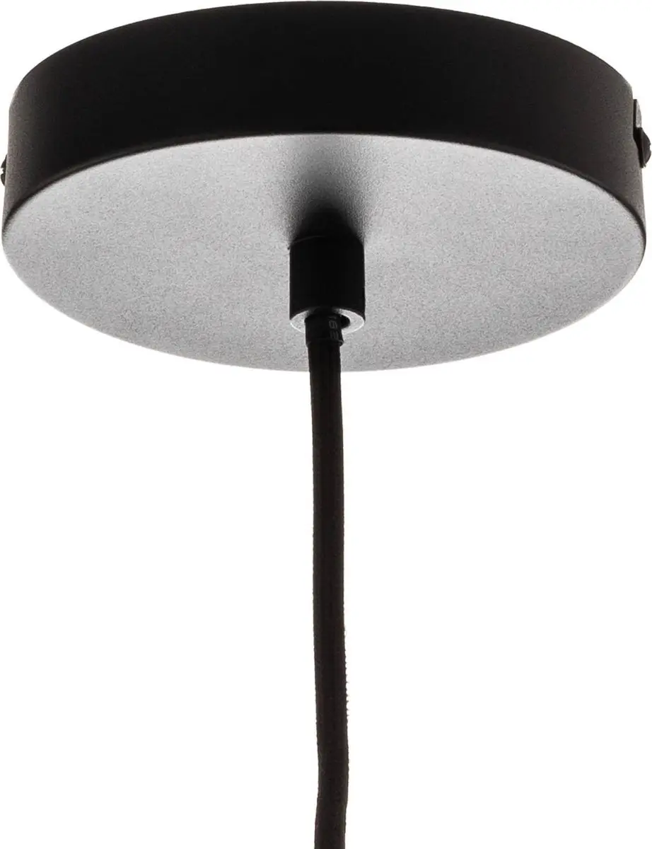 Lucande Hanglamp 3-Lichts Glas - E14 - Rookgrijs/Zwart