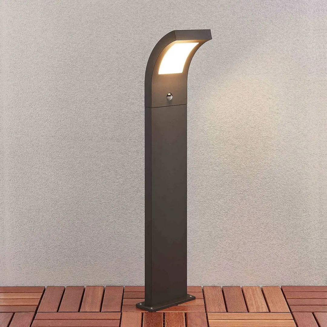 ARCCHIO Padverlichting Zuillamp 13.5W - 100cm Grafietgrijs/Opaalwit
