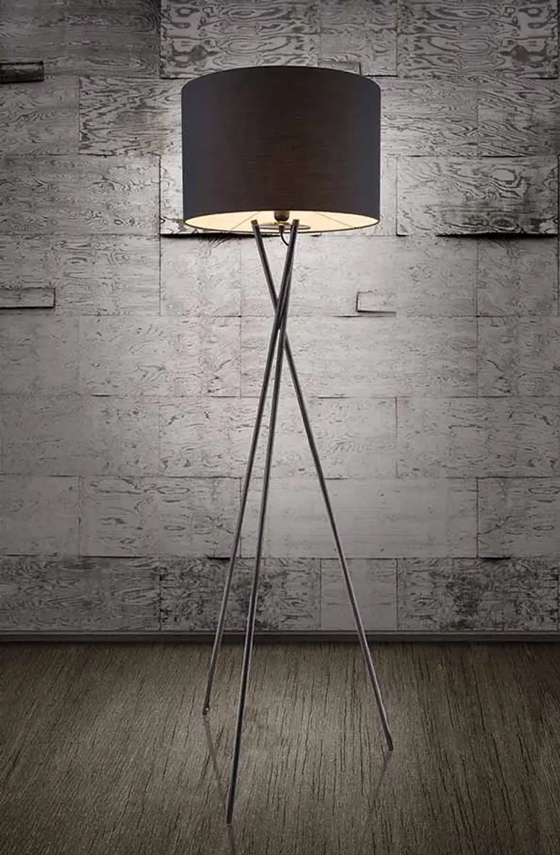 Globo Gustav Vloerlamp - Zwart - Ø62cm - E27