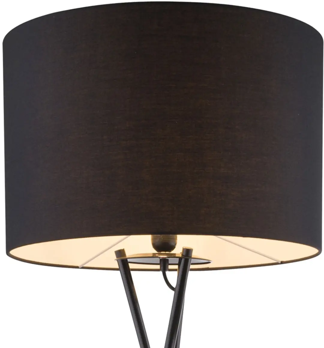 Globo Gustav Vloerlamp - Zwart - Ø62cm - E27