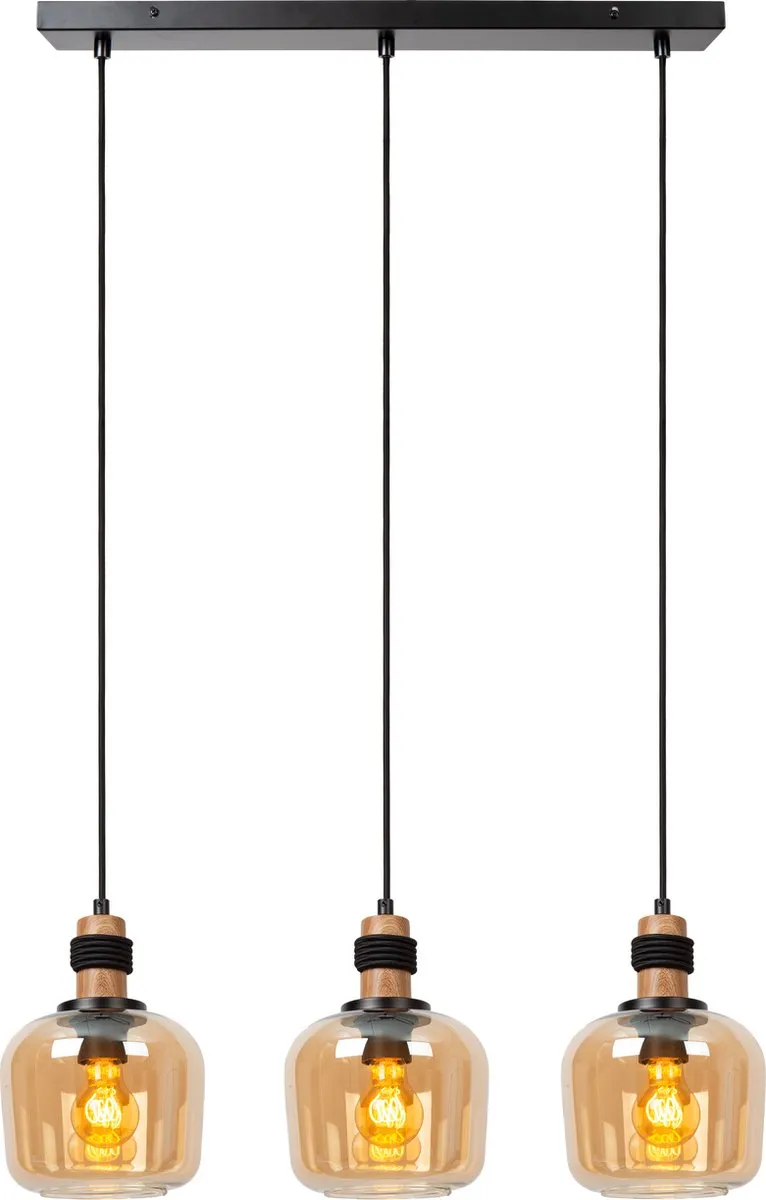 Lucide Ilona Hanglamp 3xE27 - Amber
