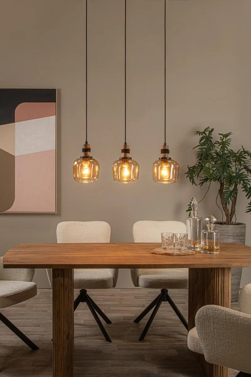 Lucide Ilona Hanglamp 3xE27 - Amber