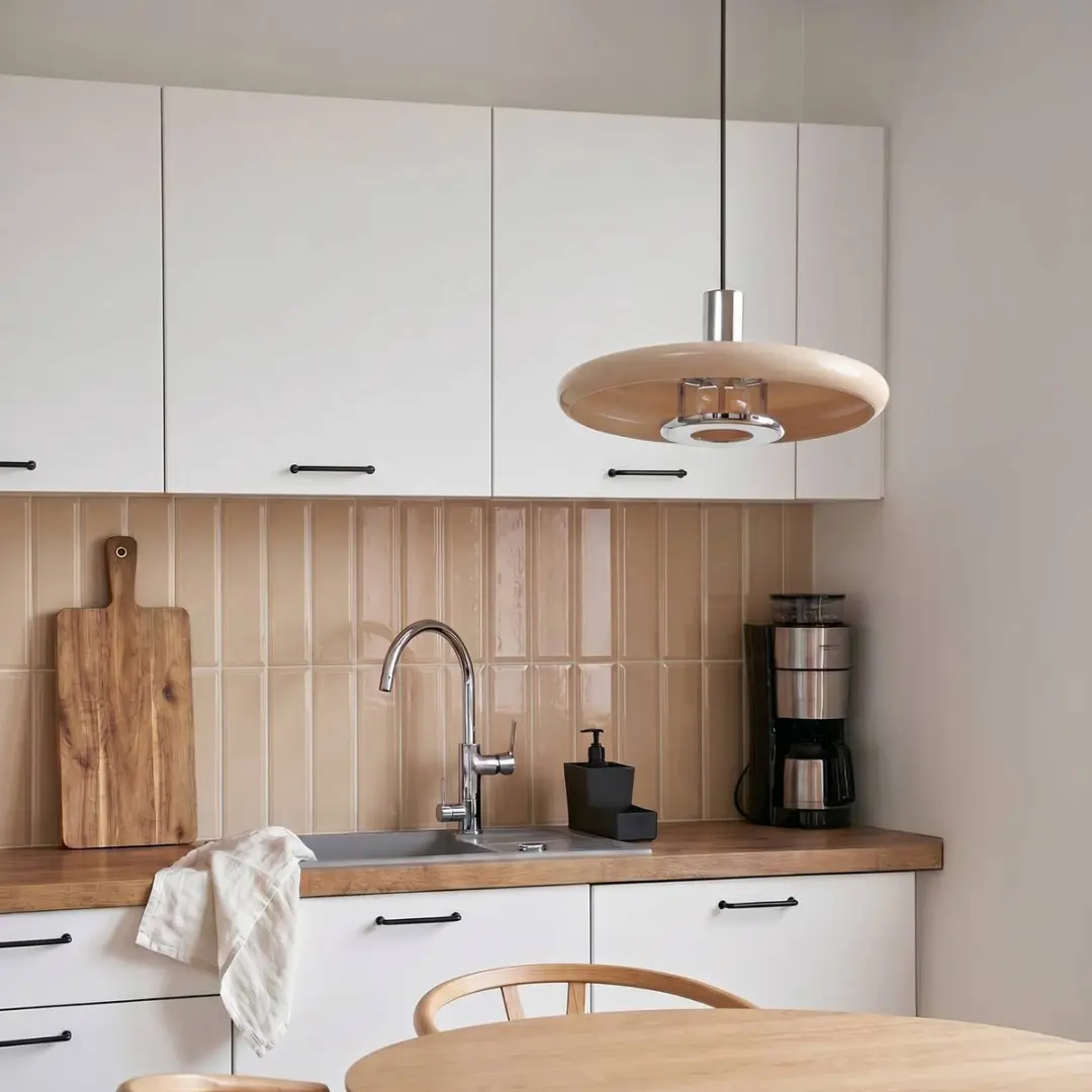 Lindby Hanglamp 1 Licht E27 Beige