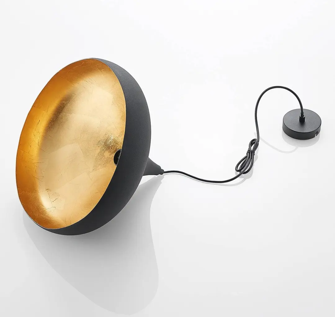 ARCCHIO Hanglamp 1 Licht E27 - 60W - Zwart/Goud