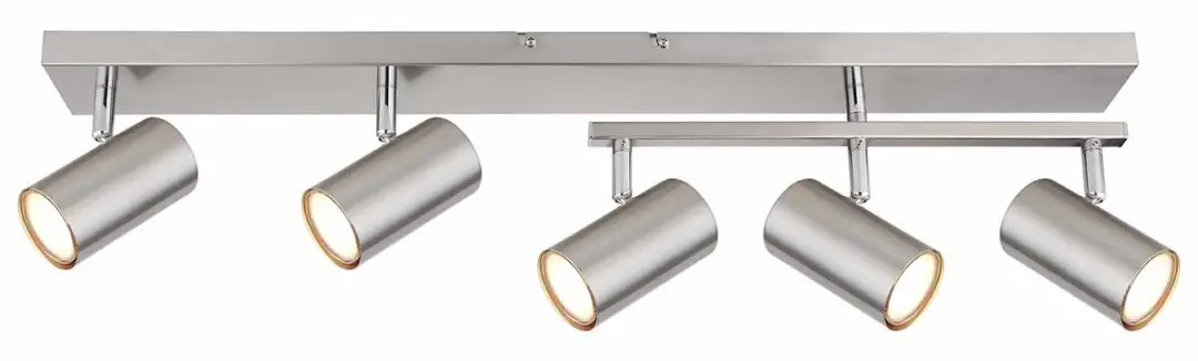 Globo Robby Opbouwspot GU10 - 5 Stuks - Nikkel