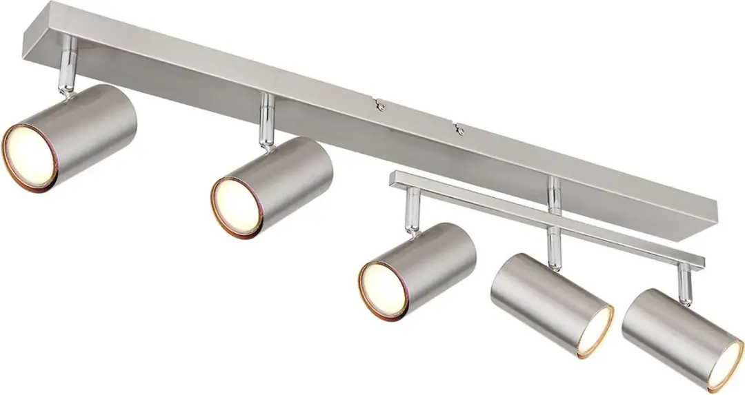 Globo Robby Opbouwspot GU10 - 5 Stuks - Nikkel