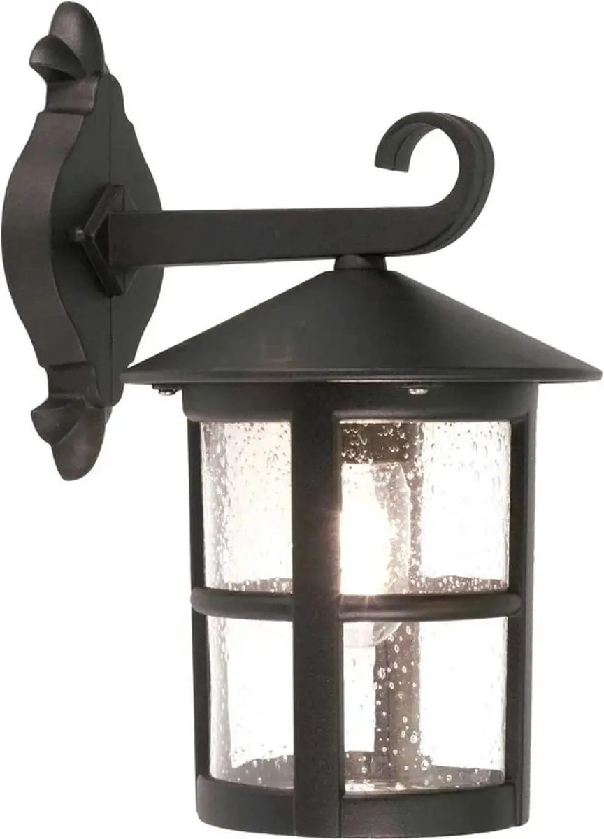 Elstead Hereford LED Wandlamp E27 60W - Dimbaar - Zwart - afbeelding 6 van 6