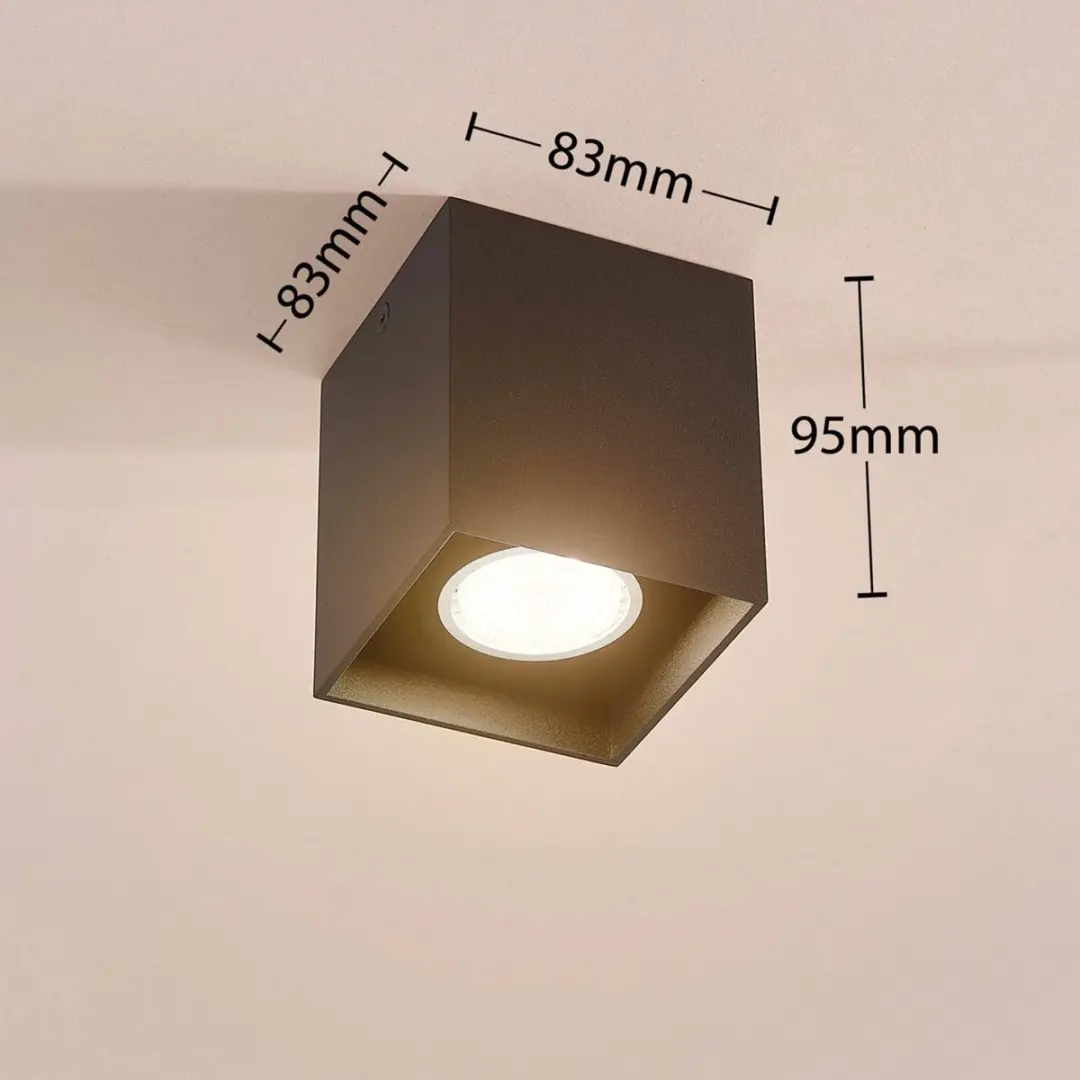ARCCHIO Plafondlamp 1 Licht GU10 - Zwart