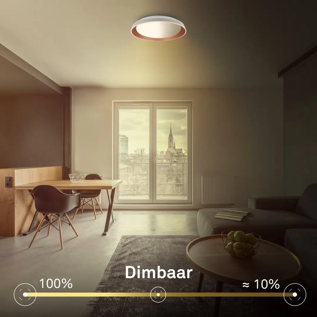 Briloner Gima LED Plafondlamp 24W - Ø43cm - Coffee