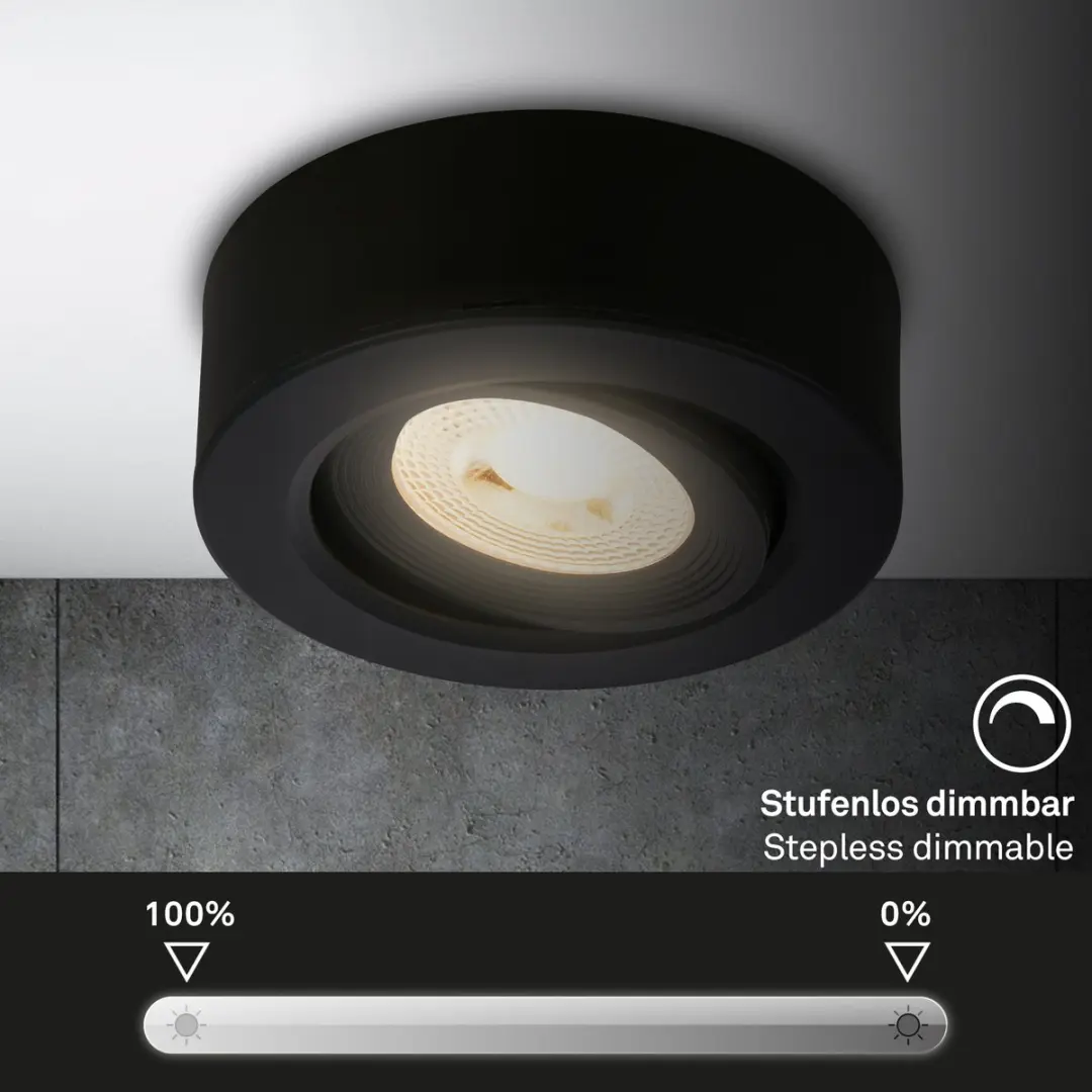 Briloner Desi 7990015 LED Opbouw/Inbouwspot - 3000K - Zwart