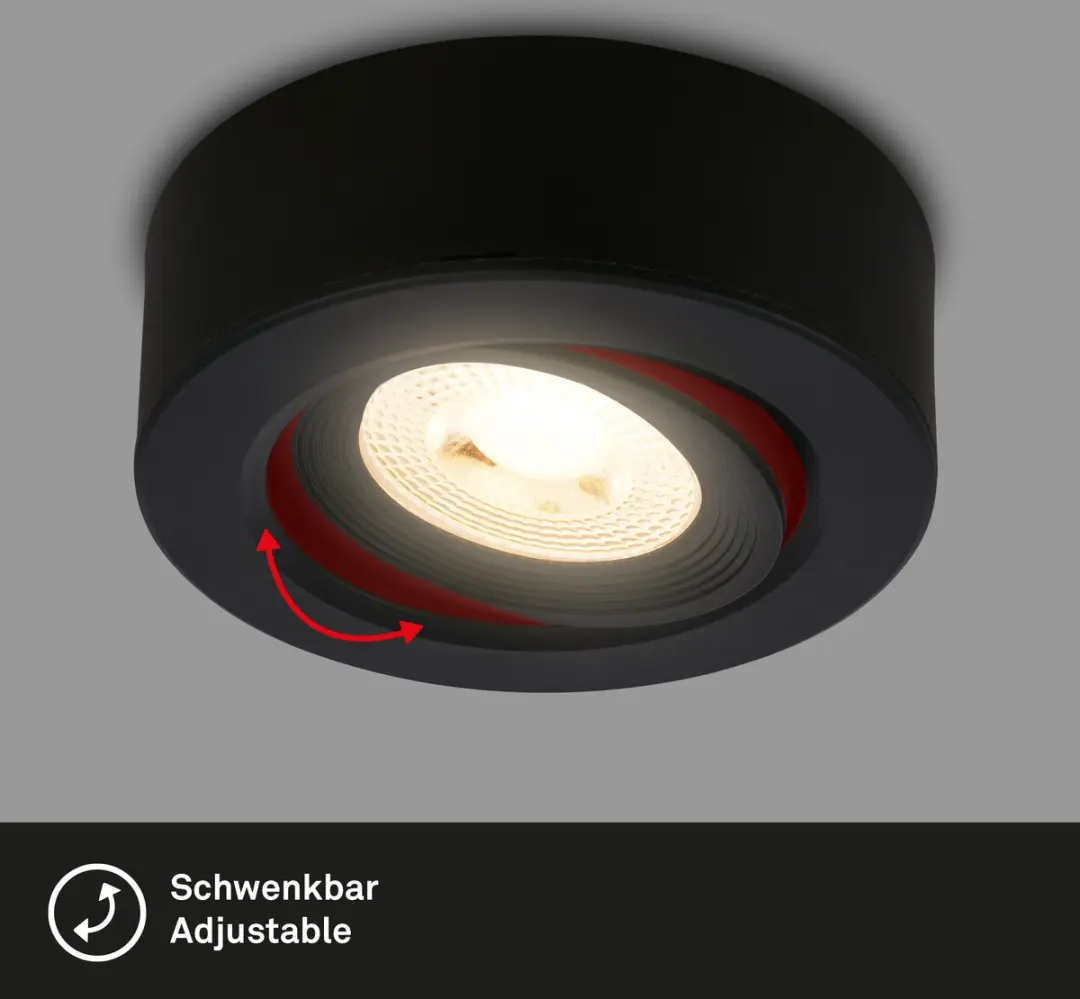 Briloner Desi 7990015 LED Opbouw/Inbouwspot - 3000K - Zwart
