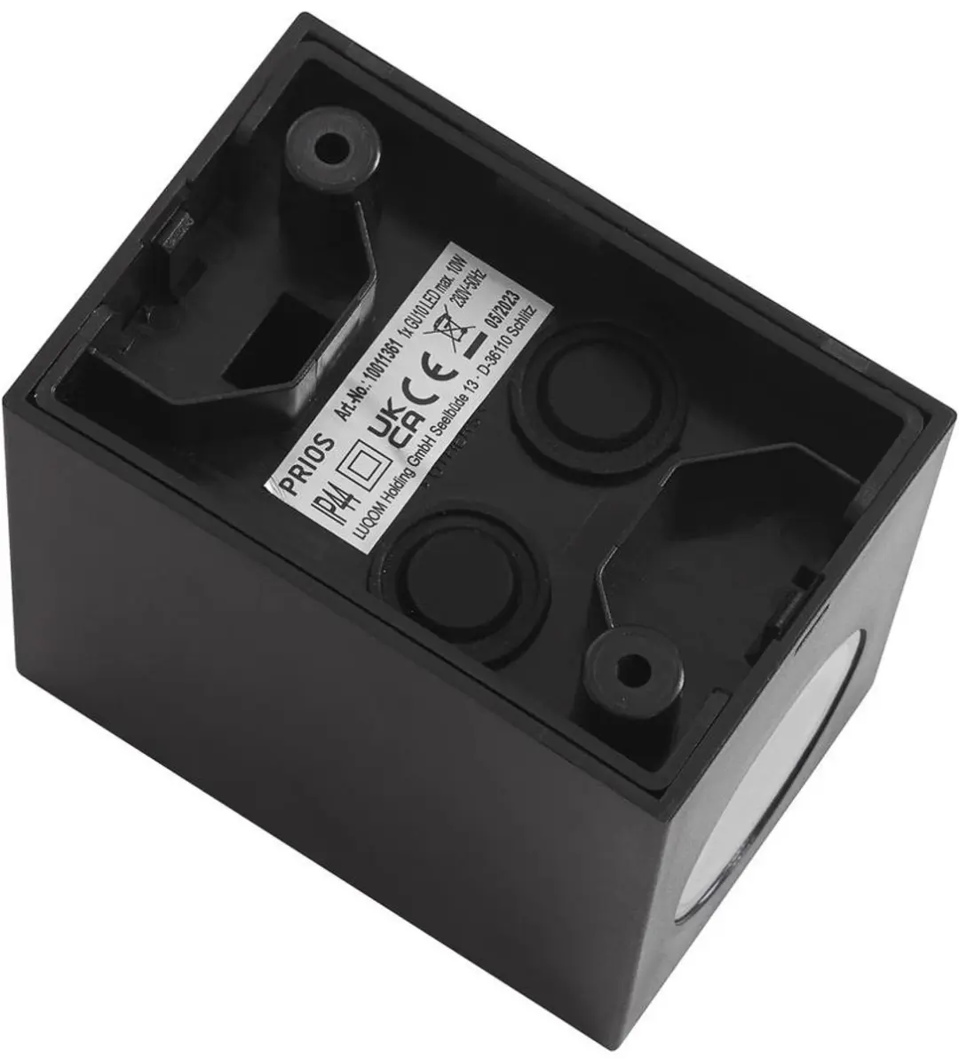 PRIOS Wandlamp Buiten 1 Licht GU10 - Zwart