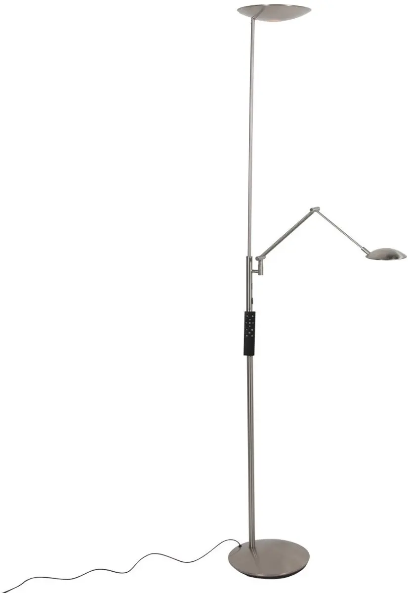 Steinhauer Daphne 2 Vloerlamp - 4800 Lumen Zilver - afbeelding 2 van 6