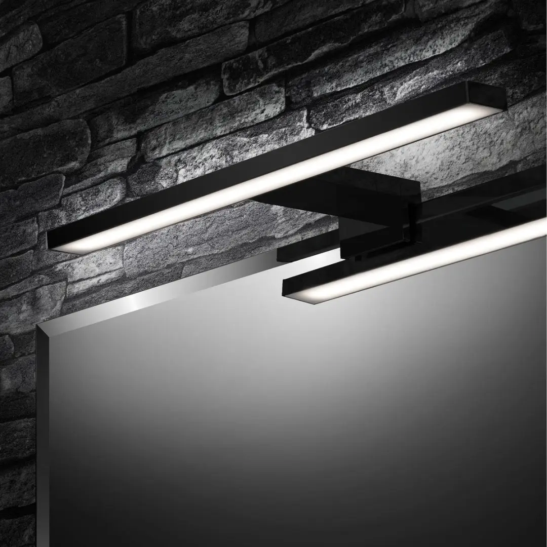 Briloner Dun LED Spiegellamp 5W - 500lm - Zwart