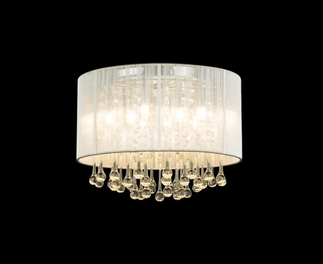 Globo Sierra Plafondlamp Chroom Ø40cm - 8x G9