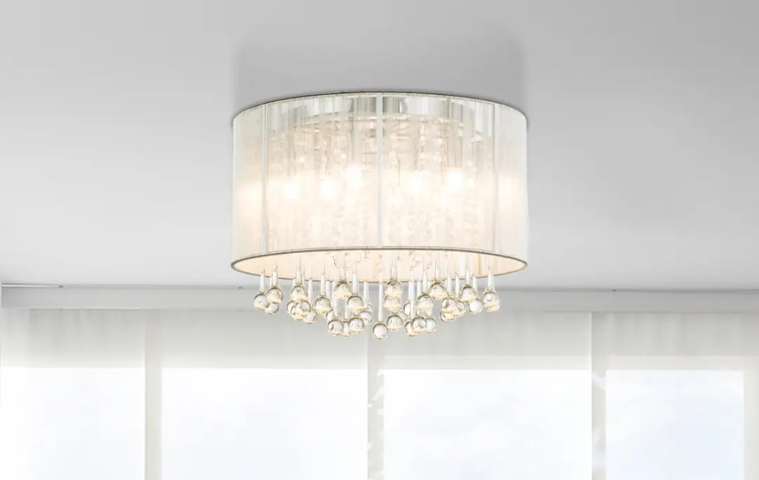 Globo Sierra Plafondlamp Chroom Ø40cm