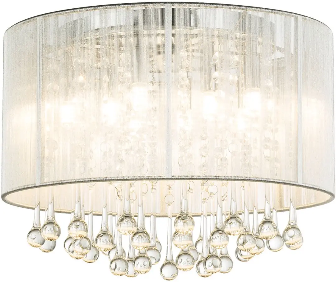 Globo Sierra Plafondlamp Chroom Ø40cm - 8x G9