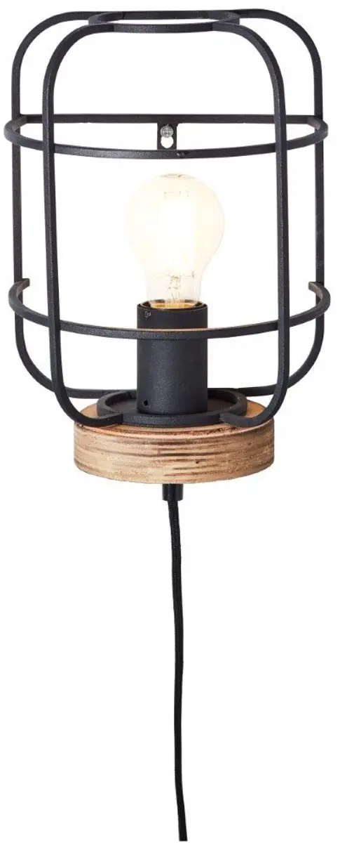 Brilliant Gwen Wandlamp E27 - Zwart