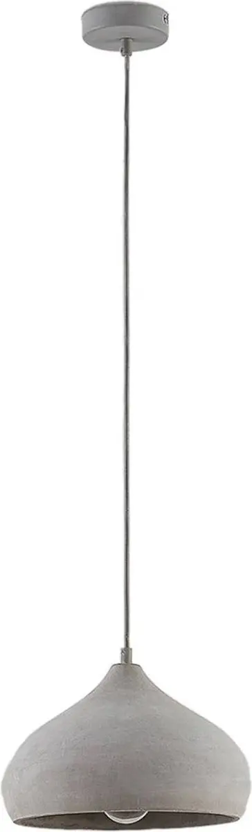 Lindby Hanglamp Betongrijs - 1 Lichtpunt E27