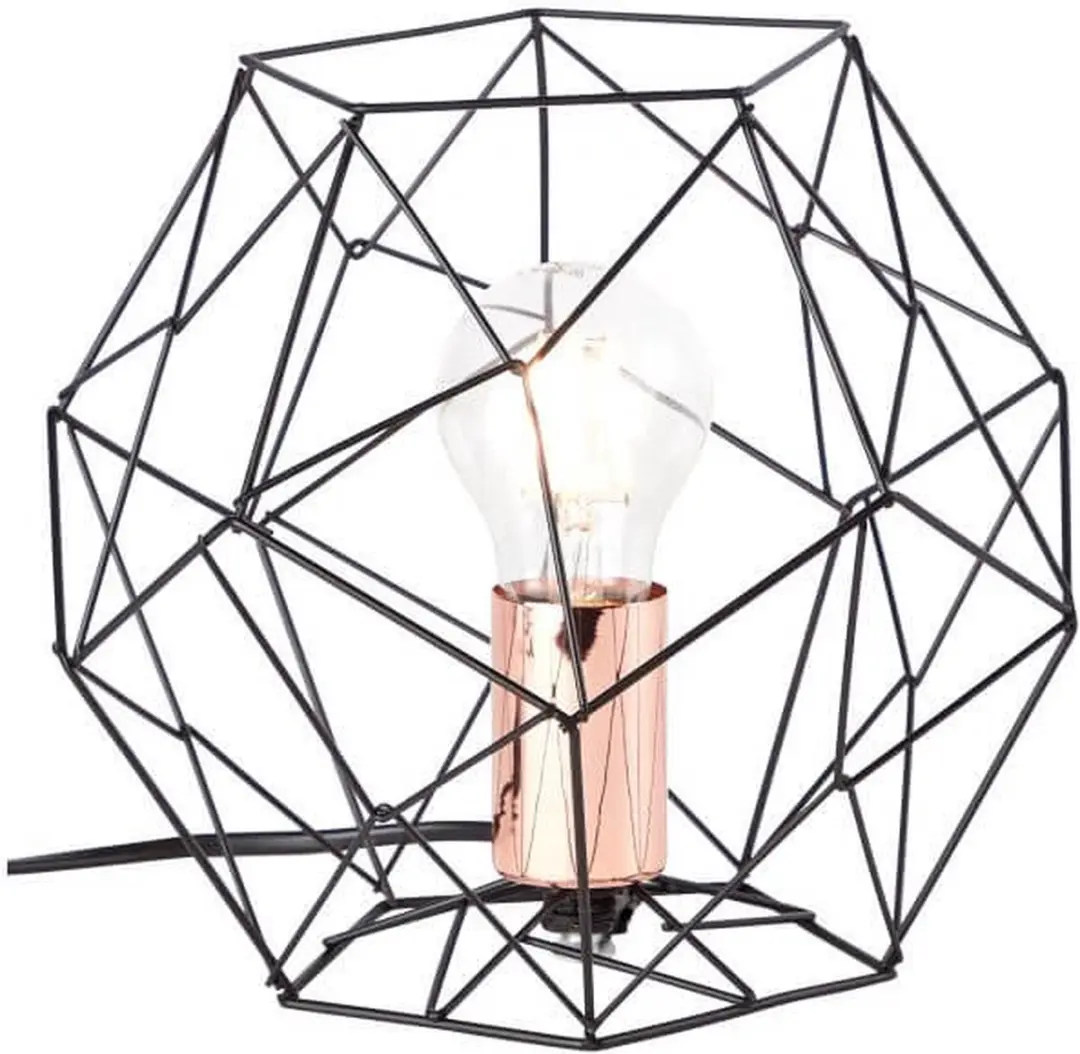 Brilliant Synergy Tafellamp - Koper/Zwart - Ø22cm