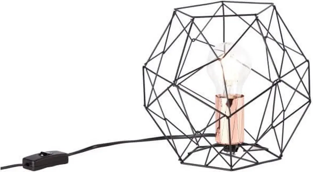 Brilliant Synergy Tafellamp - Koper/Zwart - Ø22cm