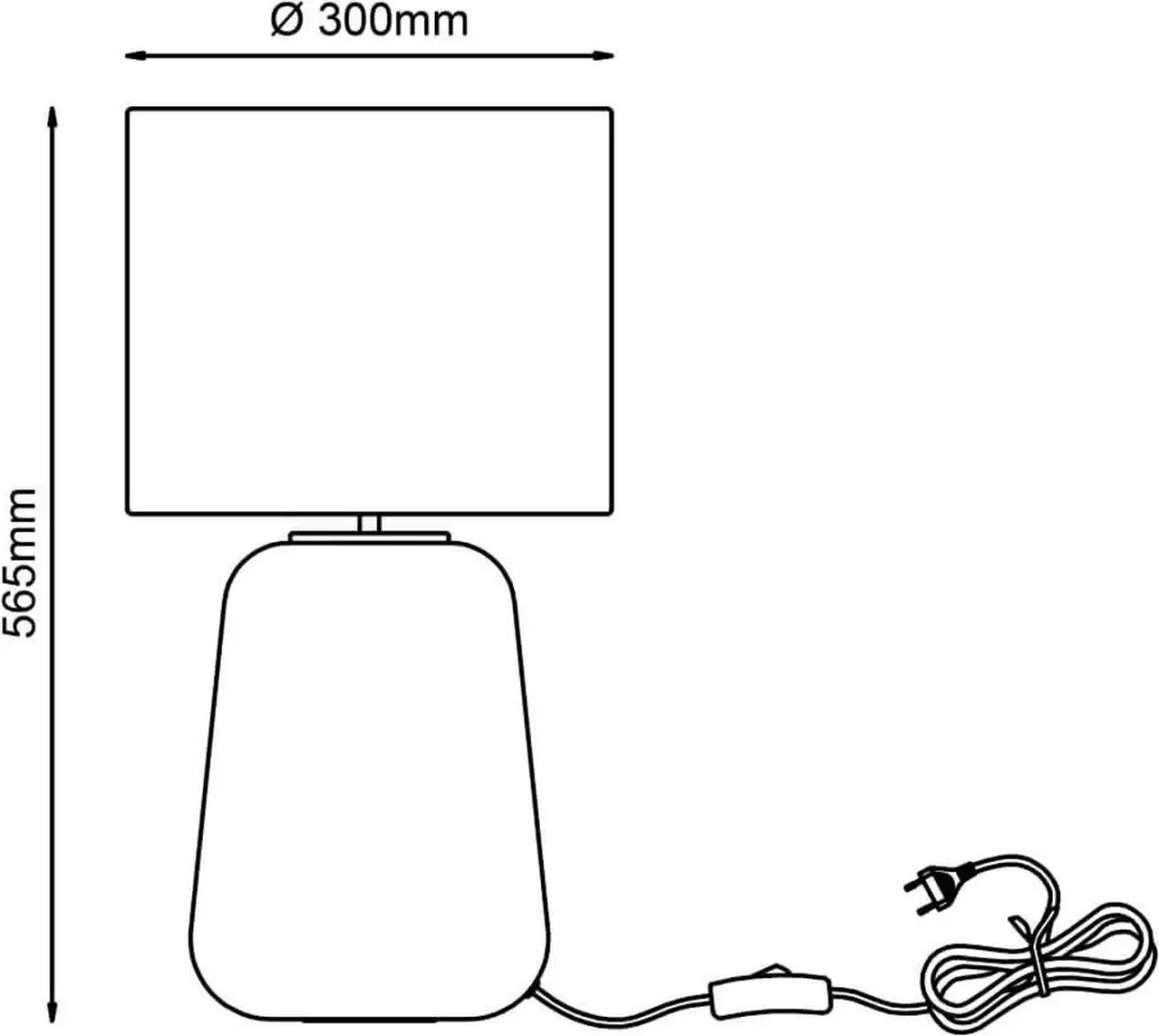 Brilliant Hydra Tafellamp 56cm - Geel/Grijs