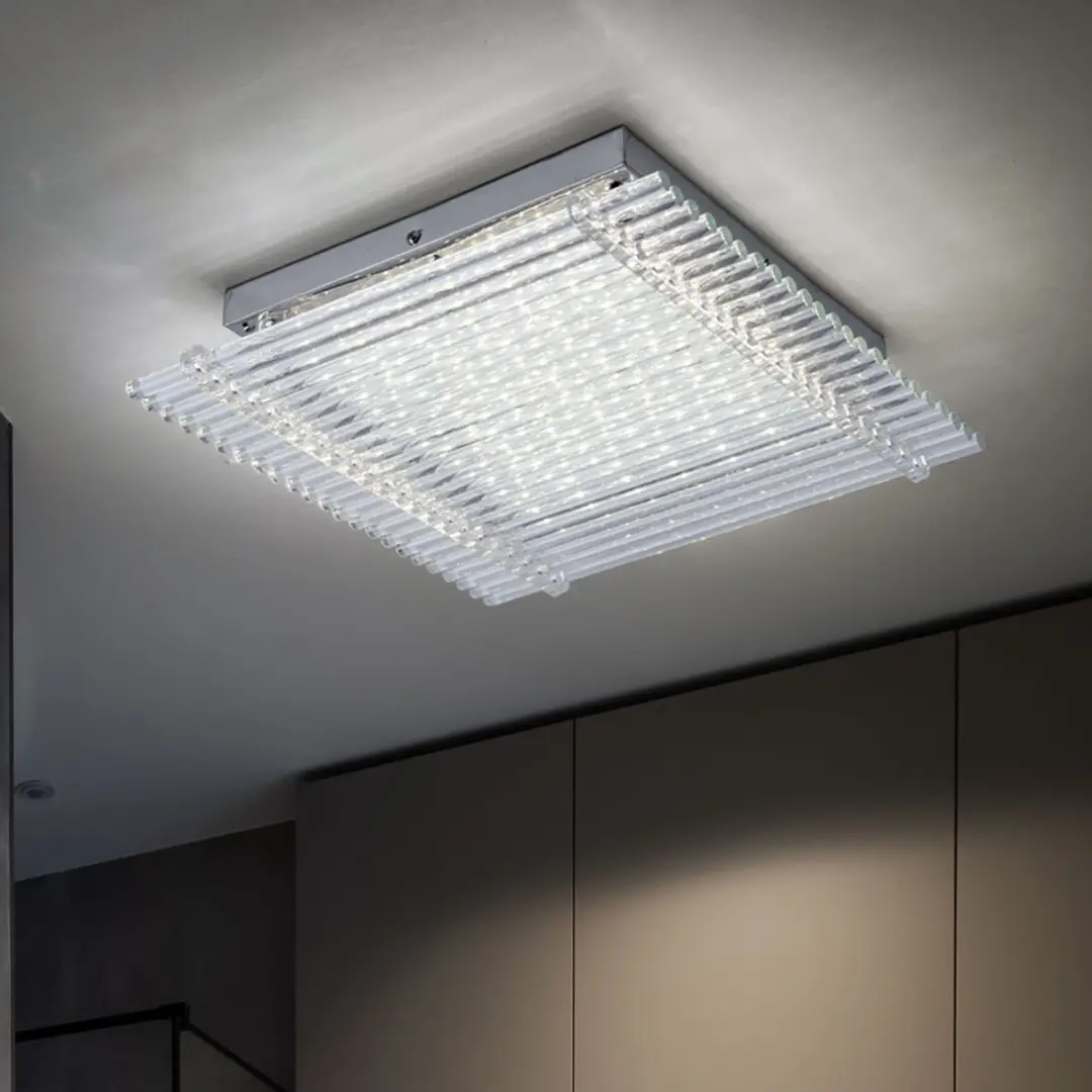 Globo Plafondlamp Ganglamp 18W 1360Lm - 32x32cm - Zilver