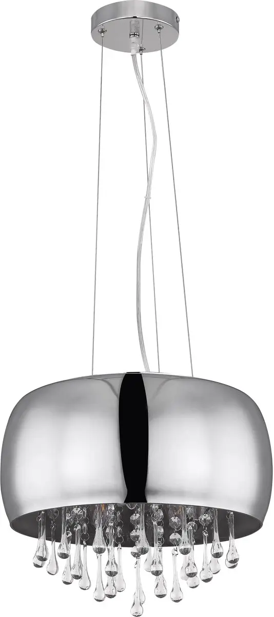 Globo Kalla Hanglamp - Chroom - Ø35cm - 5 Lichtpunten