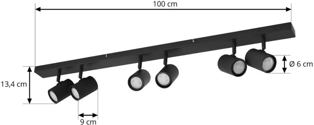 Lindby Buitenspot 6-Lichts GU10