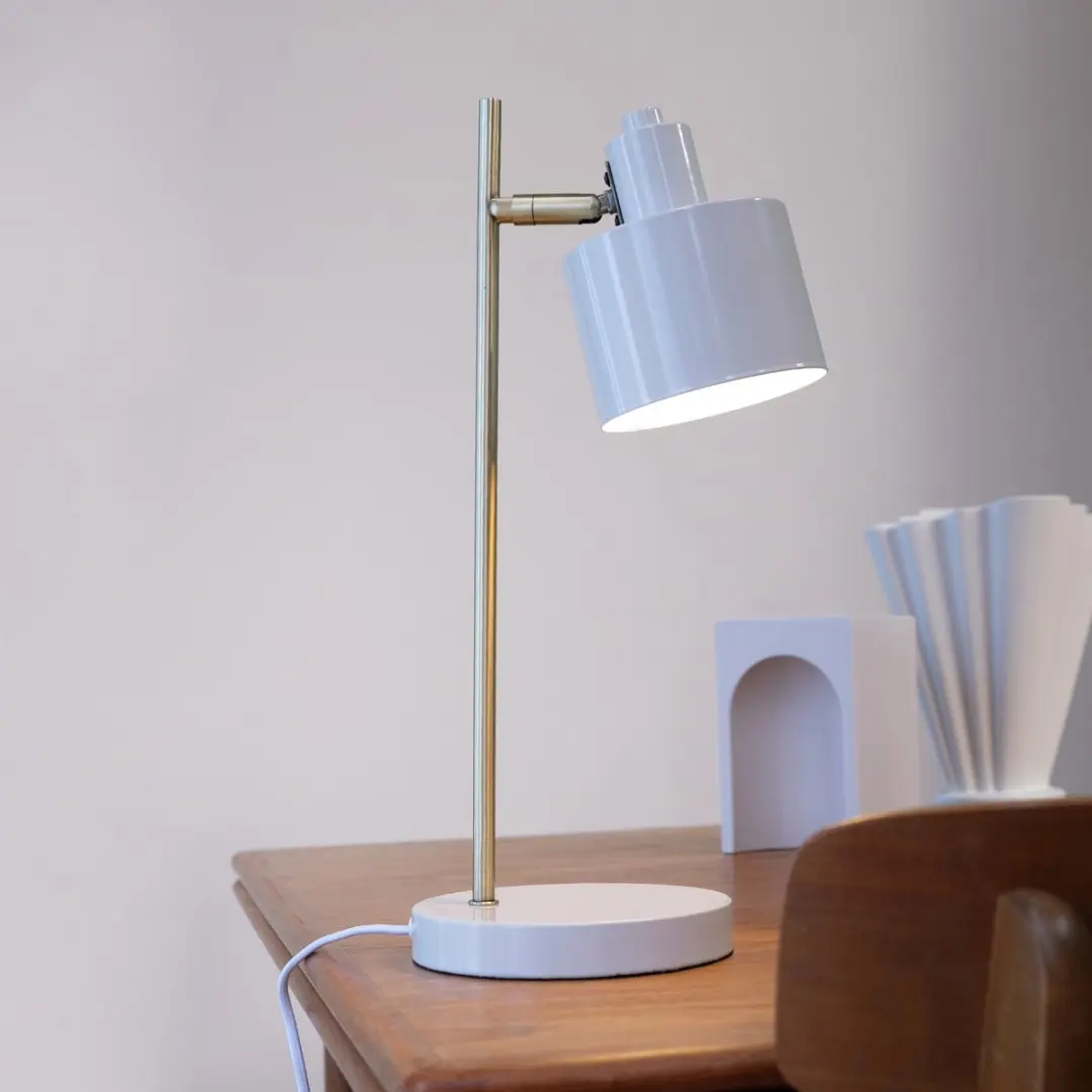 Dyberg Larsen Tafellamp - 6W - H43cm - Ø21cm - Olive/Brass