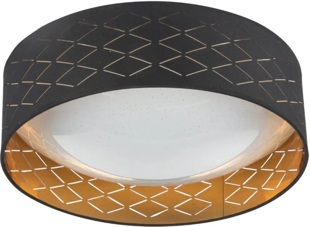 Globo Clarke Plafondlamp LED - Ø40cm - Zwart