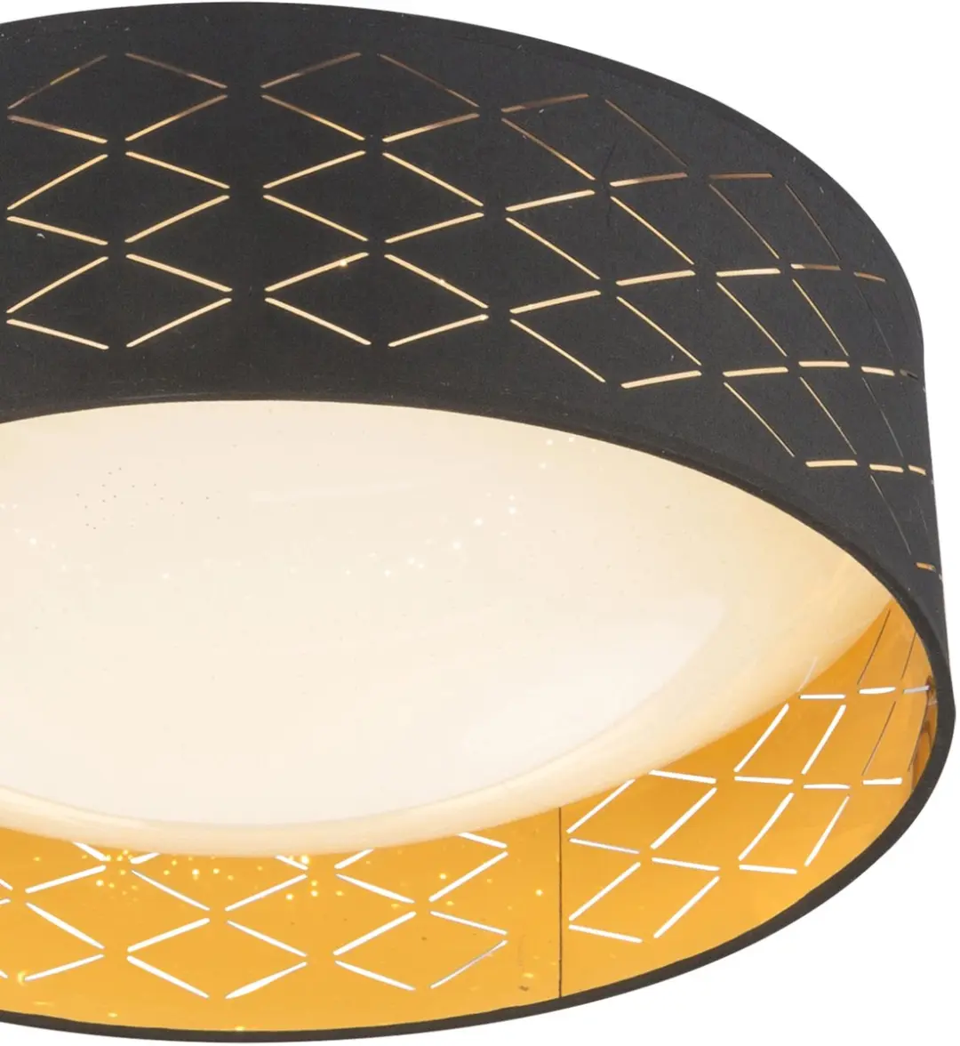 Globo Clarke Plafondlamp LED - Ø40cm - Zwart