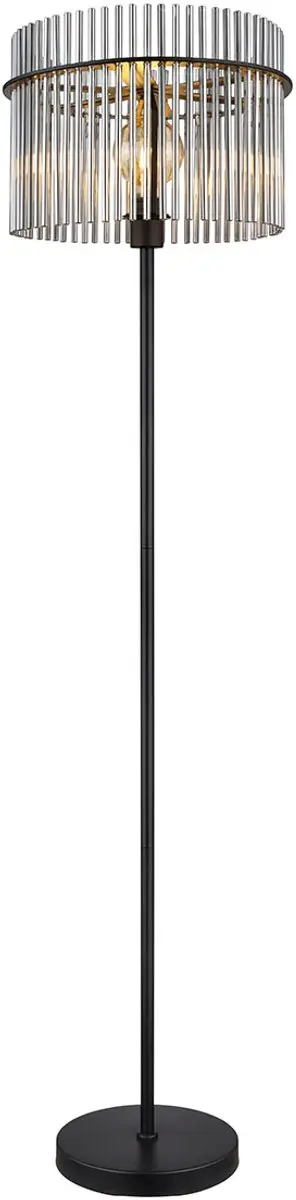 Globo Gorley Vloerlamp - Zwart - Ø38cm - E27