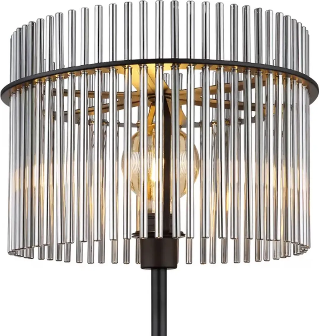 Globo Gorley Vloerlamp - Zwart - Ø38cm - E27