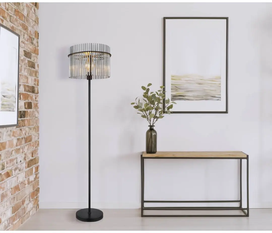 Globo Gorley Vloerlamp - Zwart - Ø38cm - E27