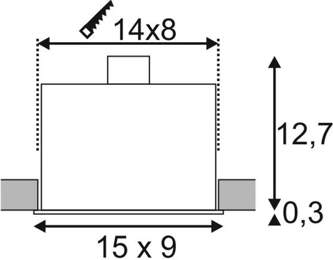 SLV KADUX 2 GU10 Wit Mat - 2x50W