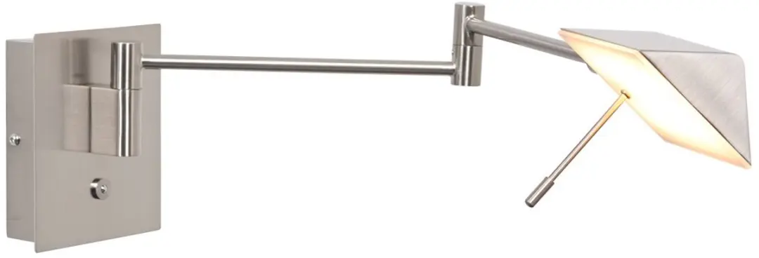 Steinhauer Retina Wandlamp 20cm - Staal