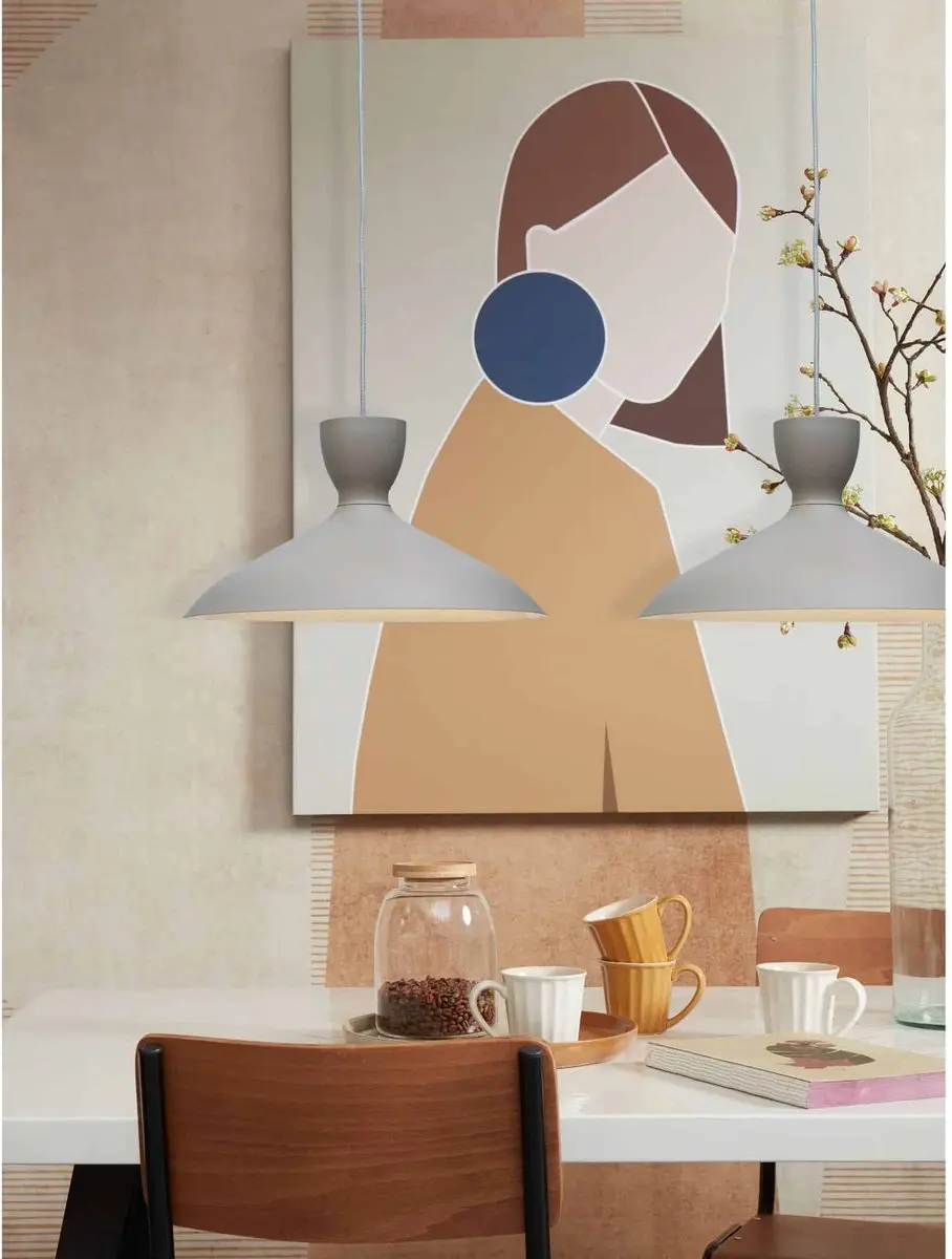 it's about RoMi Hanover Hanglamp - Grijs - 40x40cm - afbeelding 6 van 6