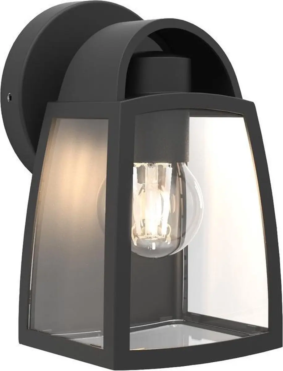 Lutec Kelsey Wandlamp E27 Mat Zwart