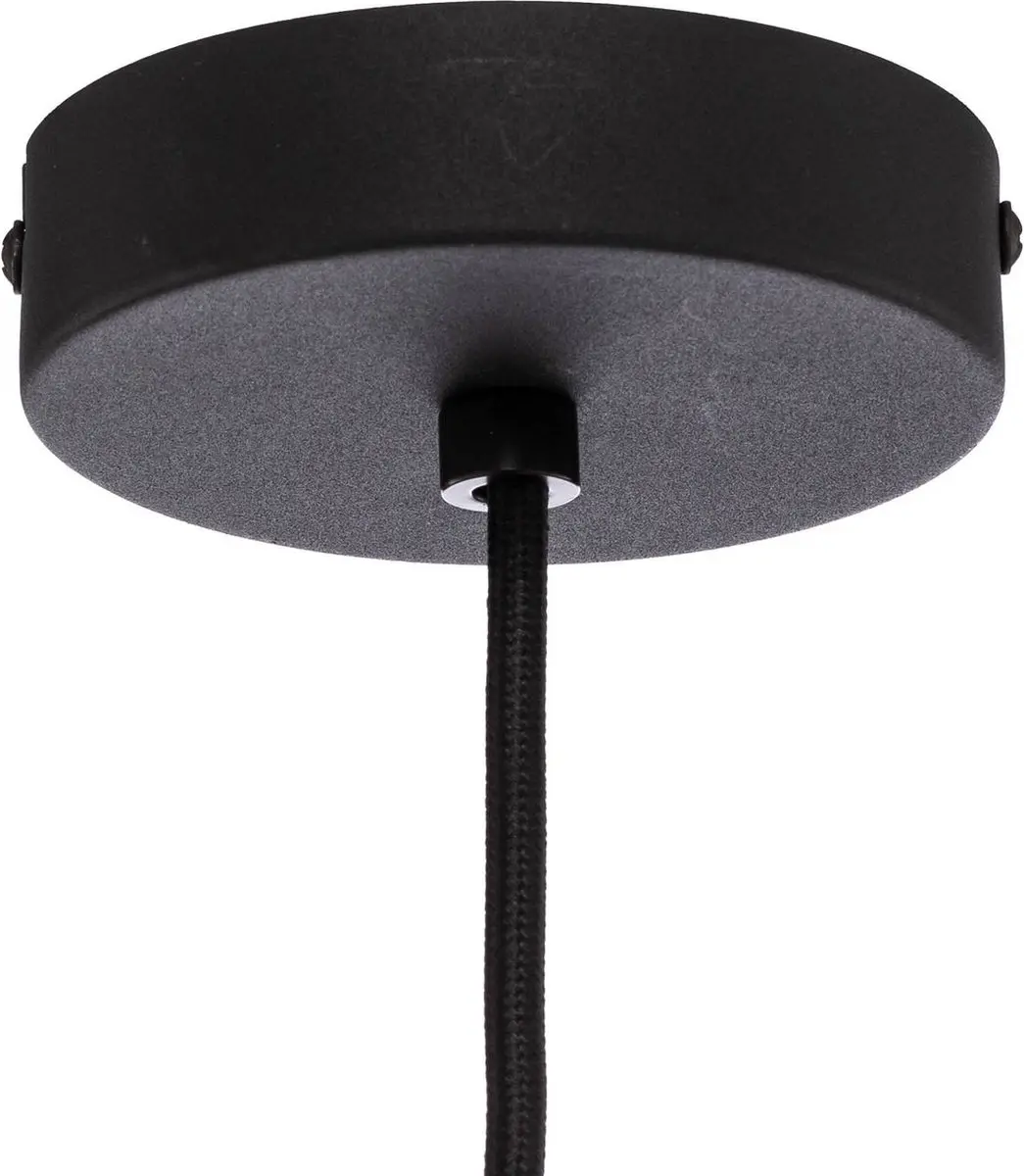 Lindby Hanglamp Papier 1 Lichtpunt E27 - 26cm - Zwart
