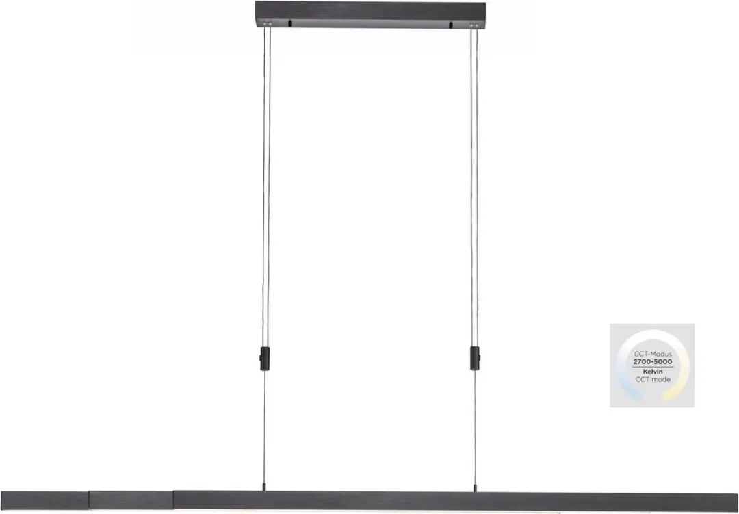 Paul Neuhaus Juliet Hanglamp 3 Lichts 120cm Antraciet