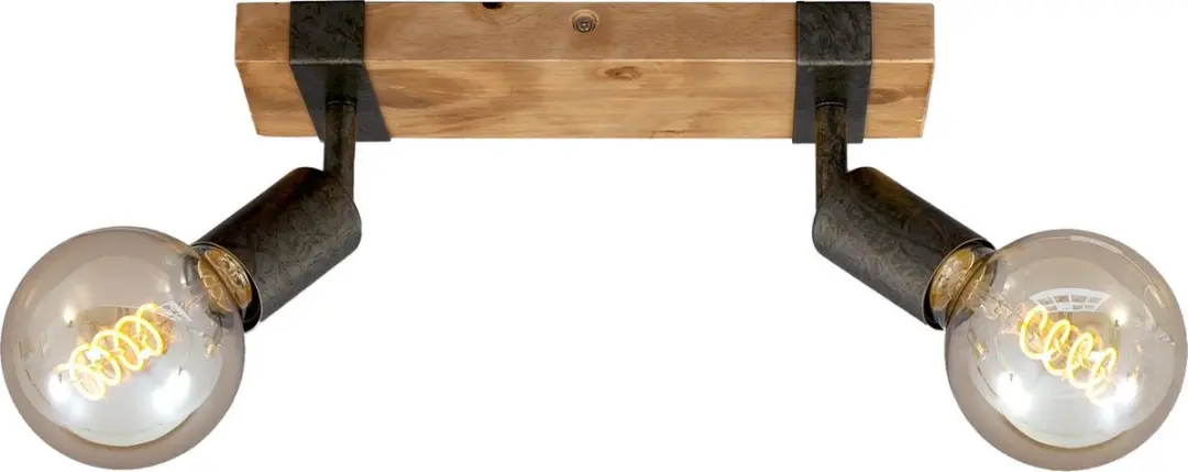Briloner Wood Basic Plafondlamp 2xE27